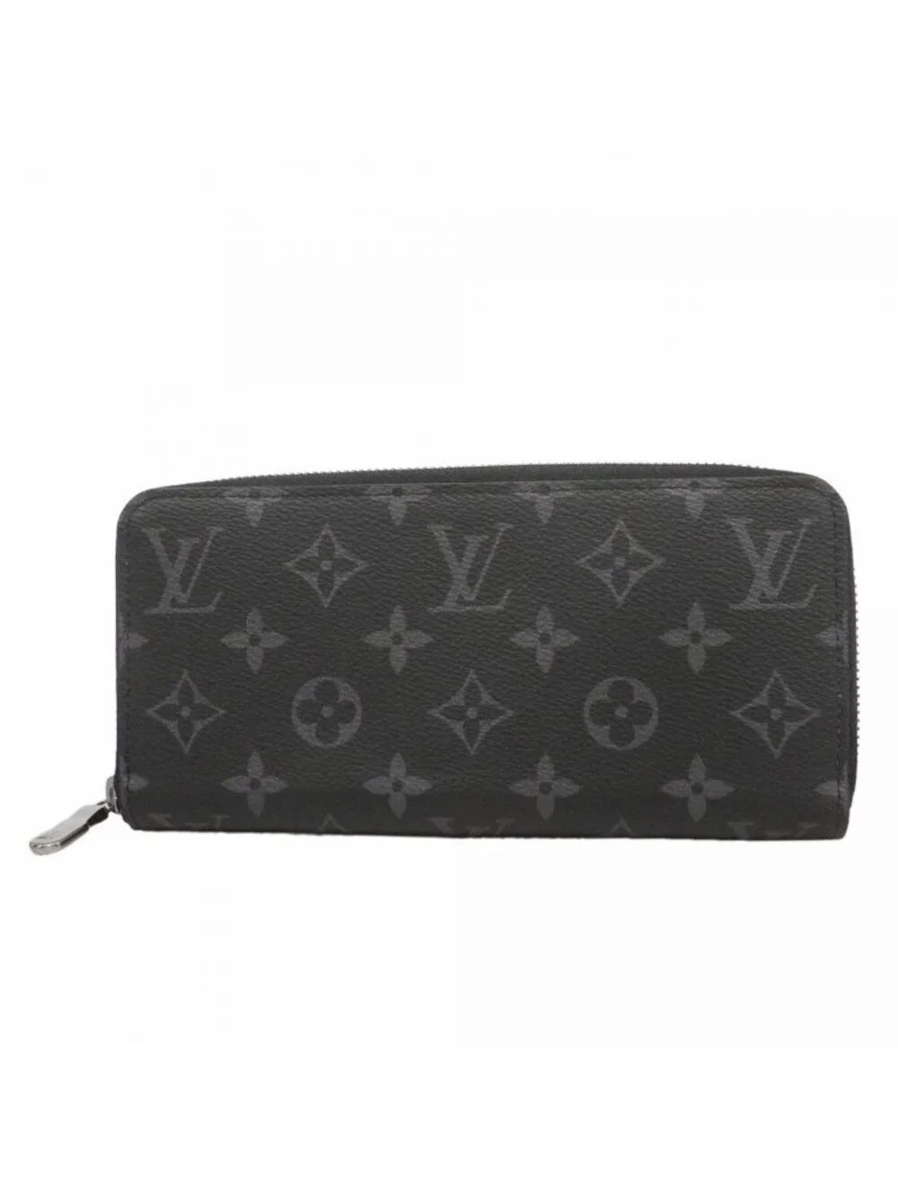 Louis Vuitton Wallet Monogram Eclipse Zippy Horizontal Black